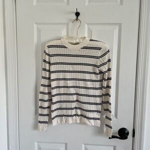 h&m ribbed long sleeve top